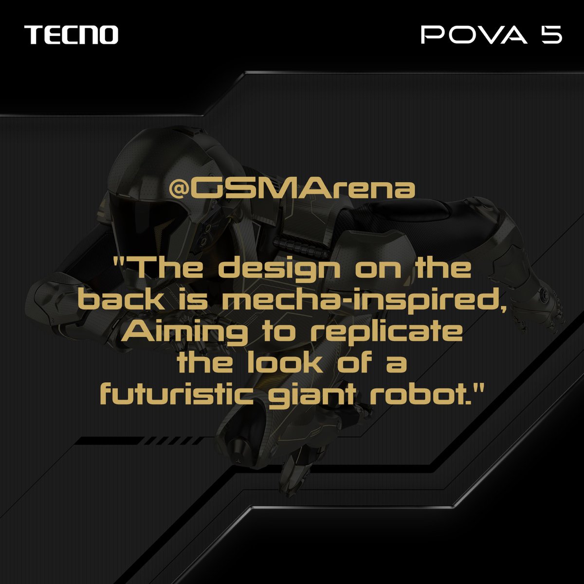 tecnomobile's tweet image. Powered by TECNO #POVA5, applauded by global top media. 

GSMArena: bit.ly/3OwbWb4
Pocket Tactics: bit.ly/3OAvgE7
gizmochina: youtu.be/xlejJ_cuOTs
pocketnow: bit.ly/3DYvQGY