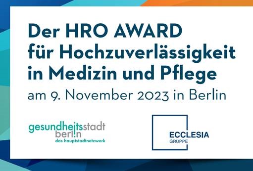 Unser Award Patientendialog geht in den Endspurt, und wir machen auf den HRO Award aufmerksam, initiiert von Dr. Peter Gausmann aus (GRB Gesellschaft für Risiko-Beratung). Dr. Gausmann ist auch Mitglied in unserer Patientendialog-Jury😀
qualitaetskongress-gesundheit.de/hro-award.html
