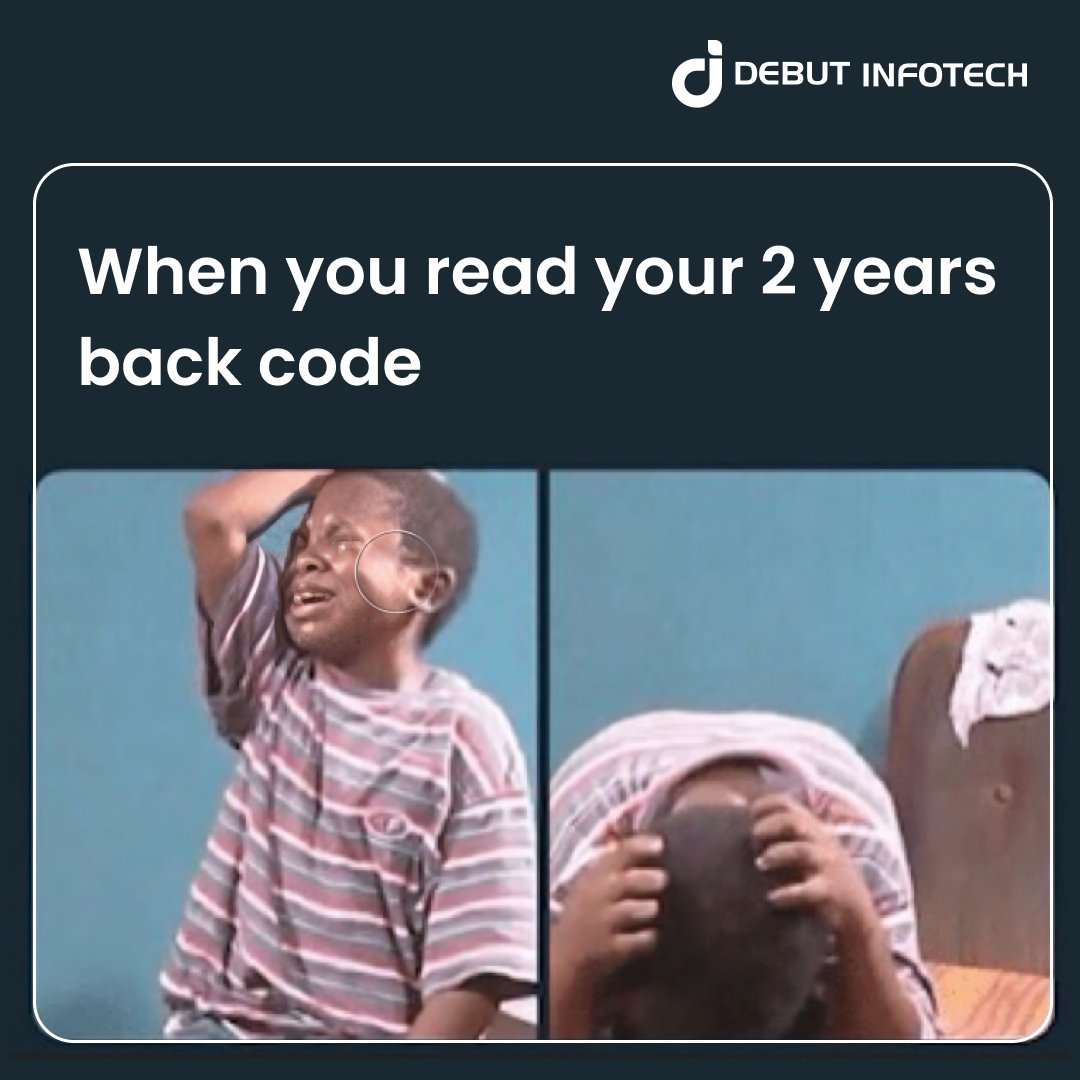 debutinfotech's tweet image. When #developers reunite with their code from 2 years ago!
Ah, a masterpiece of elegant confusion and a symphony of uncommented 'fixes'.
Truly, a modern-day work of art. 🎨💻
#coderlife #lifeofacoder #programming #Gmail