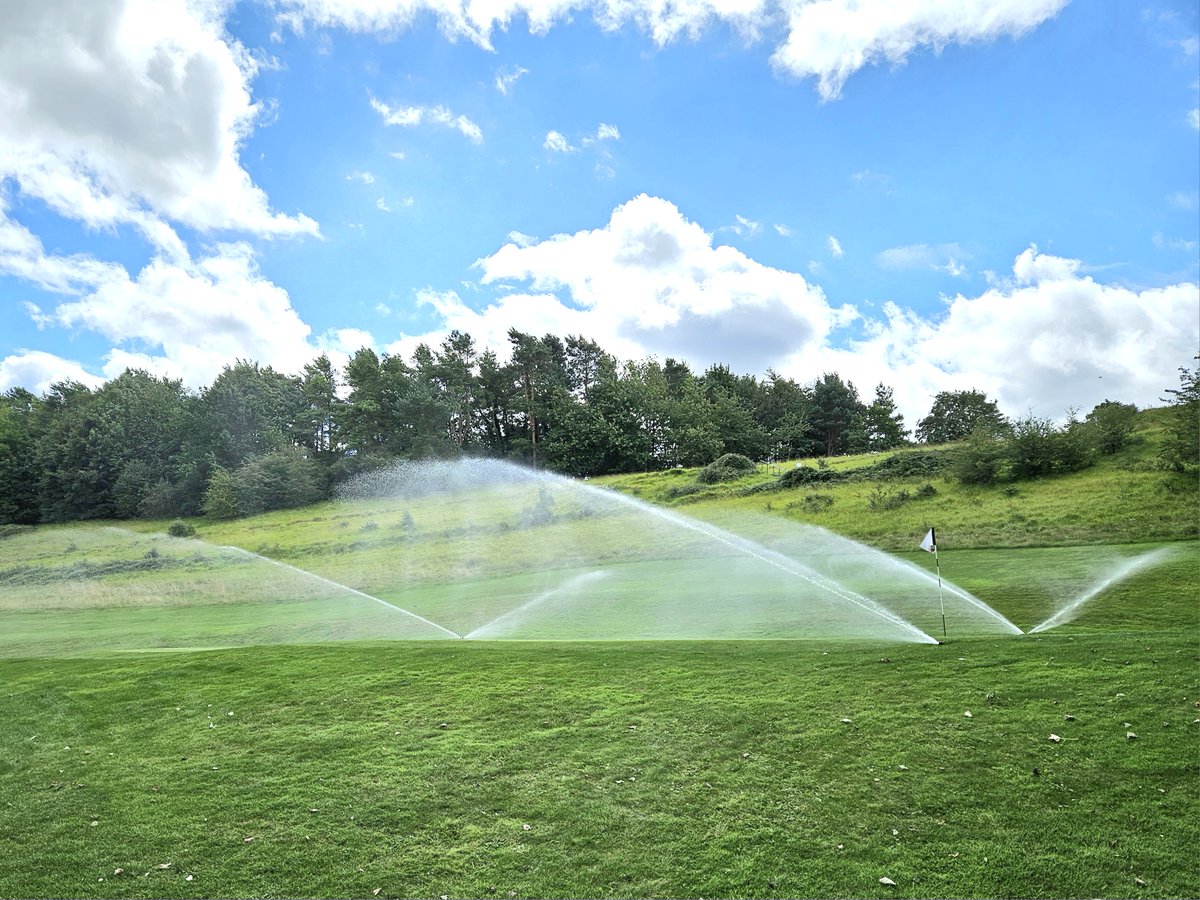 New irrigation system @CirencesterGolf designed by @IrritechLimited installed by @GrnIrrigation @RainBirdGolf @rainbirdgolfuk looking good!