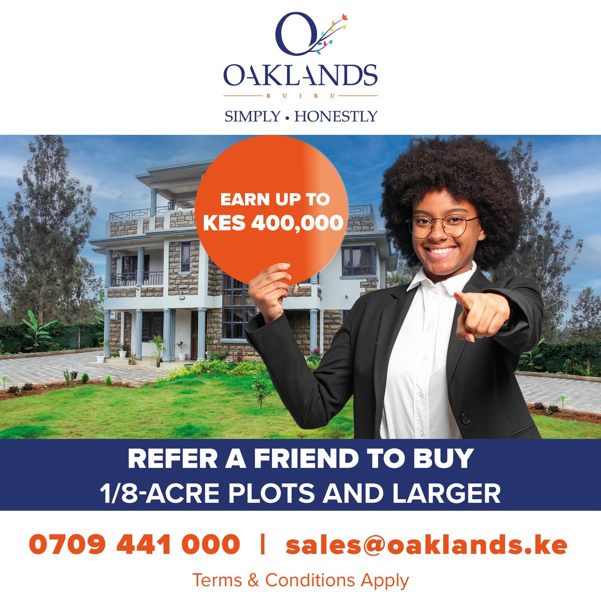 OaklandsKE's tweet photo. Spread the word and get rewarded! Invite your friends to join the Oaklands family and get commissions for every successful referral. Let's make earning fun together! ๐ฐ #ReferAndEarn #RewardsForYou https://t.co/GAPPksjGcj