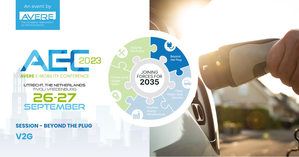 ⚡🔌 We are going beyond the plug at #AEC2023! #V2G technologies are an integral part of electrifying transportation which we'll explore in a dedicated session.
#JoinForcesFor2035 &amp; learn the industry's perspective on the future of charging infrastructure:
aec-conference.eu