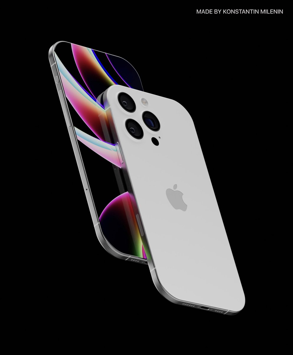 mi_konstantin's tweet photo.  Concept: iPhone Concept One

📱New display without frames, titanium case, next-generation Face ID under the screen, updated cameras and design - innovation and style in one device.

Work: @mi_konstantin 
Created in #Blender3D
Wallpapers @AR72014 

#Concept #iPhone #ConceptOne https://t.co/A8IBrmIj03