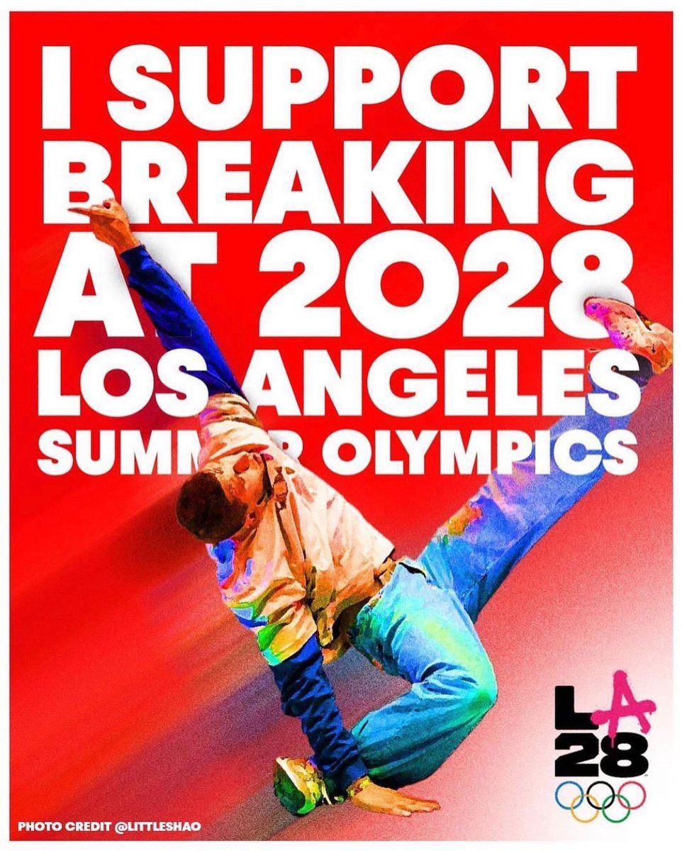 bboykazuhiro's tweet photo. 来年の2024 パリオリンピックに向け、過去最高の盛り上がりを見せているBREAKINGですが、2028 ロサンゼルスオリンピックではまだ正式種目として採用されていません。
拡散よろしくお願いします🔥
la2028gamesのタグをつけてください。
#olympics2028
#LA2028
#breaking2028
Photo by @littleshao https://t.co/zKN8R6y1RI