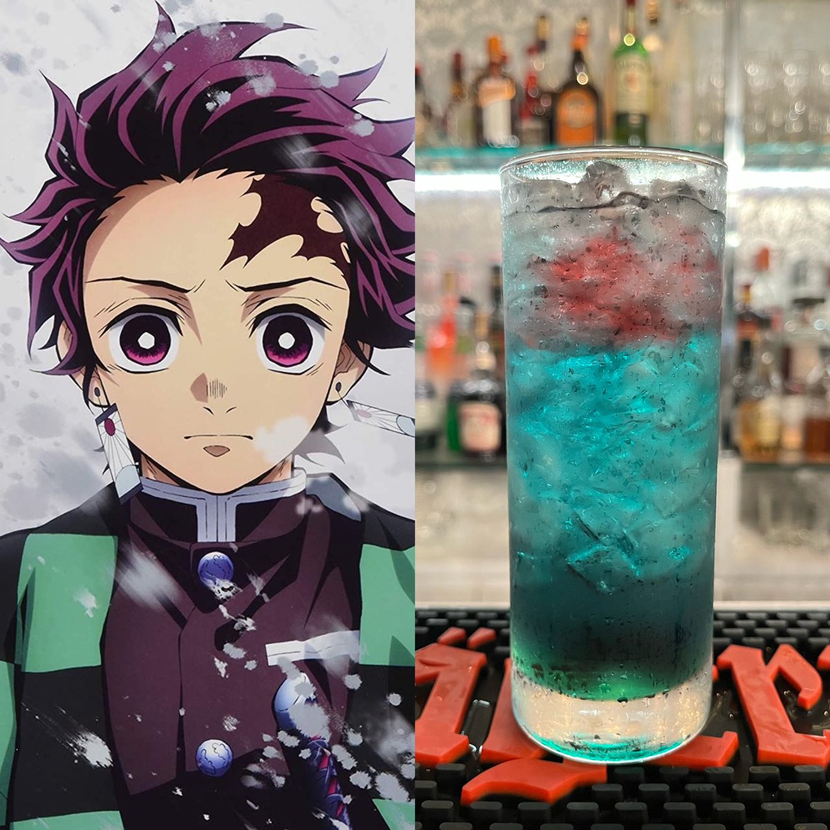 3s_tres's tweet photo. 🍸推しカクテル🍸

鬼滅の刃【竈門炭治郎】

トレードマークである市松模様よりイメージカラー緑のオリジナルカクテル

炭治郎の純粋さ、真っ直さを表現するため半透明でクリアなグラデーションに仕上げており、優しく甘口で飲みやすいカクテルになっております。

#推しカクテル   #竈門炭治郎 https://t.co/yzuvgxbZil
