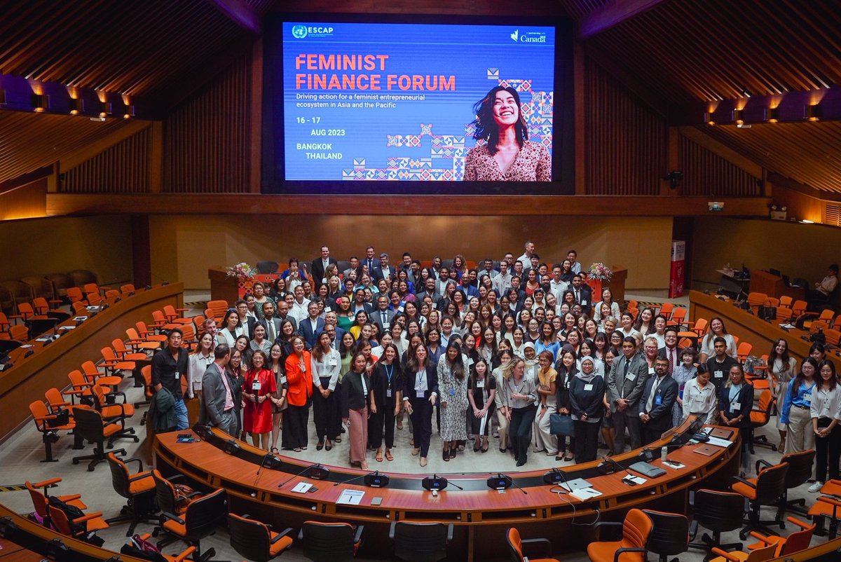 🌟The #FeministFinanceForum has kicked off today in #Bangkok, uniting voices to champion change &amp; empower entrepreneurs in #AsiaPacific.

⏩Let's accelerate action &amp; drive innovative solutions to bridge the #GenderGap in access to finance: bit.ly/43GBSXS