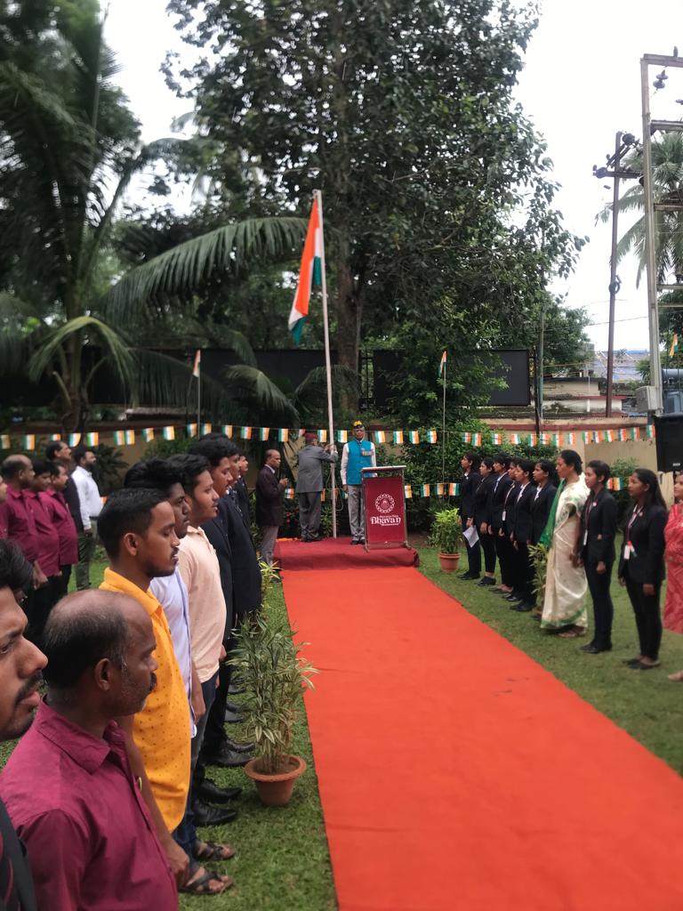 BccmBhubaneswar's tweet image. Bhavan’s Centre for Communication &amp;amp; Management, Bhubaneswar celebrated 77th Independence Day with great enthusiasm and patriotic fervour. 
#BCCM #BestManagementCollege #BestMBAInstitute #BestBschool #Bhubaneswar #Odisha #Education #PGDM #Admission #IndependenceDay