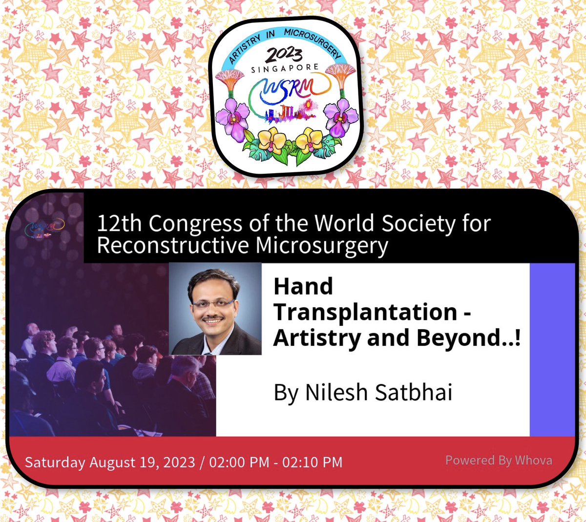 NileshSatbhai's tweet photo. #Singapore calling..! ๐ฎ๐ณ ๐ธ๐ฌ
Grateful to be a part of the #WSRM2023.
Sharing our experiences on #HandTransplantation on a global platform.
Meeting, interacting and sharing ideas with the pioneers in #ReconstructiveMicrosurgery is always a great learning experience! https://t.co/0CollAkc2x