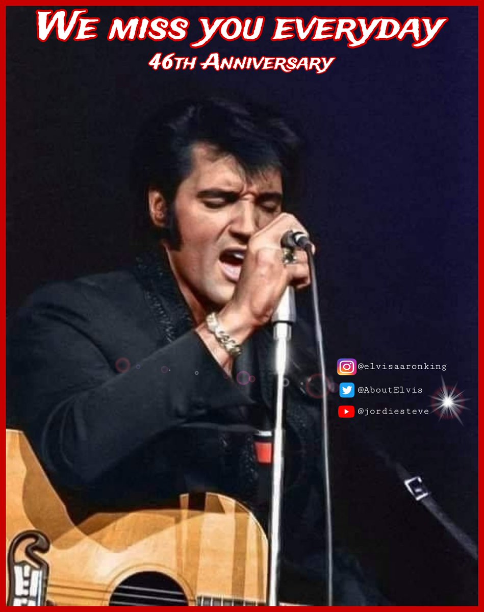 ON THIS DAY
August 16, 1977
46 years ago we lost #Elvis. Long live the King!
#Elvis #ElvisPresley #ElvisHistory #Elvisweek2023 #icon #musically #Elvismonth #Elvisfans #Elvisalwaysandforever
#Elvistheking #Elvis2023