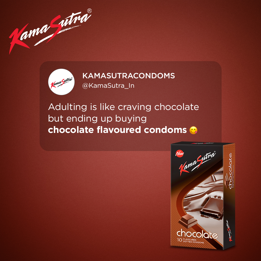 Growing up has its own perks… 🍫🤎

#FlavoursOfLove
.
.
#kamasutracondoms #flavouredcondoms #chocolate #condom #protection #sexualhealth #choclatelover