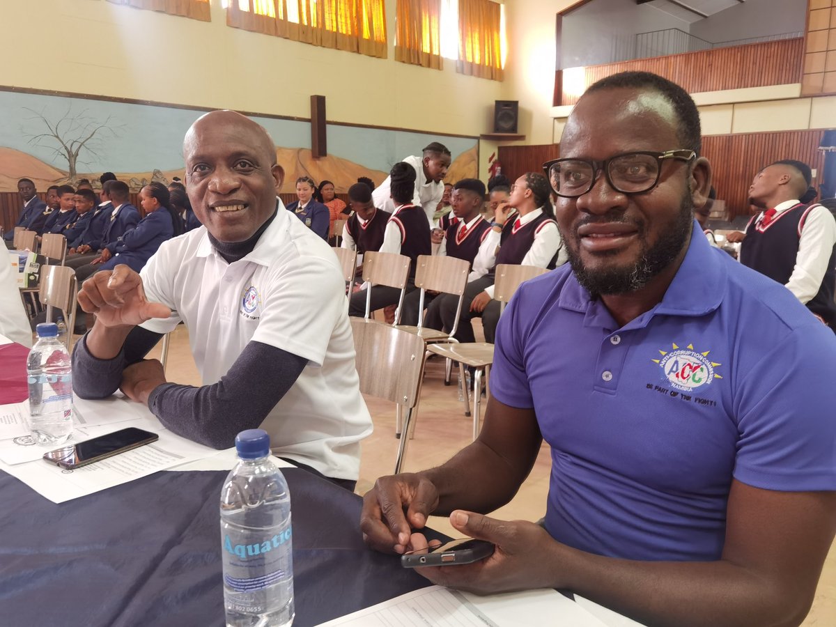 NBCNamibia's tweet photo. It’s sweet victory for Agra Pequena Senior Secondary School. 

Agra Pequena SSS, J.A Nel SS and P.K de Villiers SS participated in the Anti-Corruption Song Competition in //Kharas region held on 15 August 2023 evening in Keetmanshoop

#JoinTheFight 
#OneVoice
#NACSAP https://t.co/n6P8DcSGjX