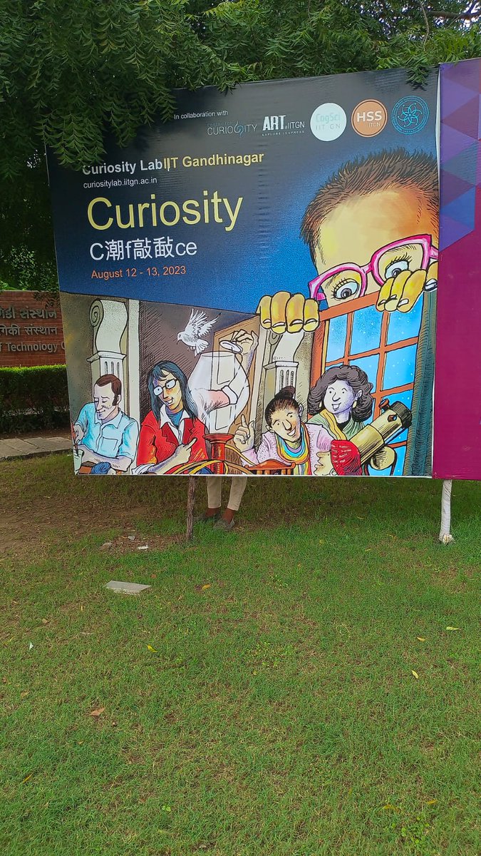 cm_manasvi's tweet image. now that the #curiosityconference is over, i can laugh about how the printer accidentally printed the banner in mandarin