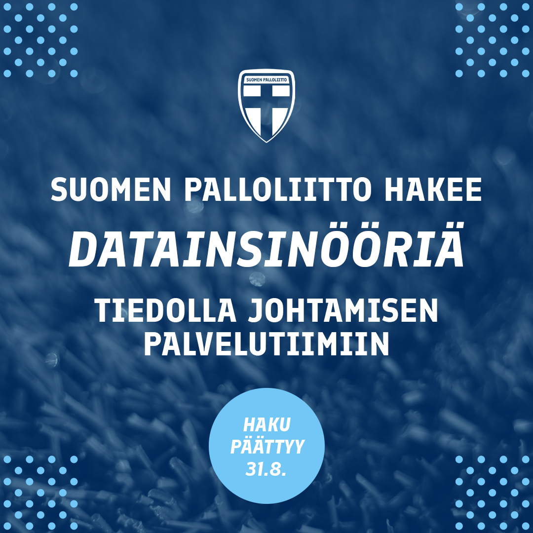 #REKRY: Haemme joukkoomme datainsinööriä! Datainsinöörinä keskeinen tavoitteesi on tiedon jako kustannustehokkaasti, turvallisesti ja joustavasti Seurojen Palloliitossa. Lue lisää ja hae 31.8. mennessä ➡️ recright.com/careers/fi/seu… #SeurojenPalloliitto