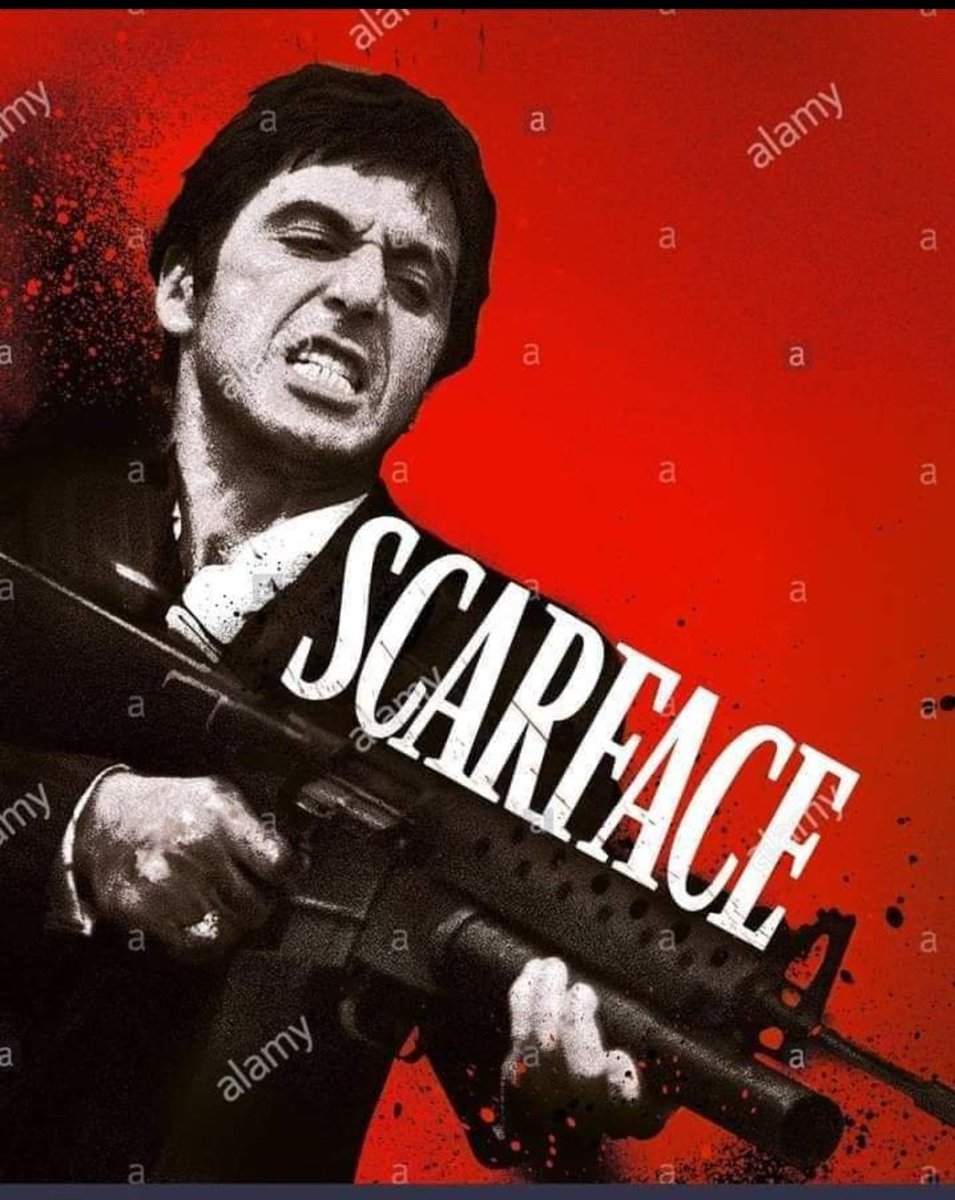 marlins_shumba's tweet photo. Top 10 Gangster movies of all time. No particular order. 

If you're a fan of the genre you will find this list interesting. 

[ A Thread]

1. Scarface (Tony Montana) https://t.co/1mher42UtL