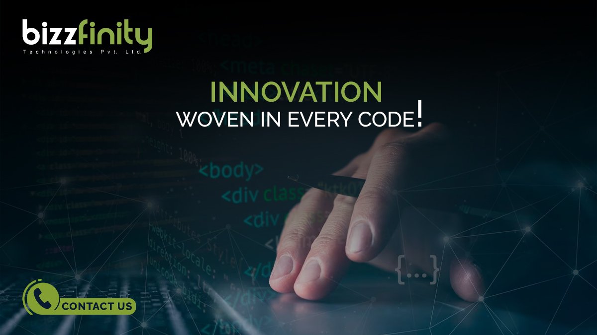 Innovation woven in every code! Experience the future with our cutting-edge app development.

Come and connect with us at info@bizzfinity.com

#bizzfinity #bizzfinitytech #technologies #website #application #webdevelopment #appdevelopment #developer #android #ios