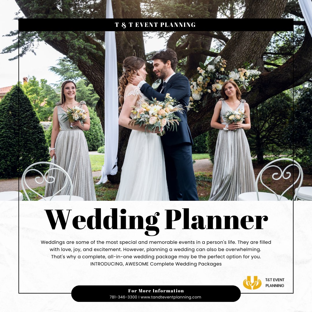 tandtevent's tweet photo. Weddings are some of the most special and memorable events in a person's life. They are filled with love, joy, and excitement. However, planning a wedding can also be overwhelming. 

That's why a complete, all-in-one wedding package may be the perfect option for you. https://t.co/Ly5yCdPwb8