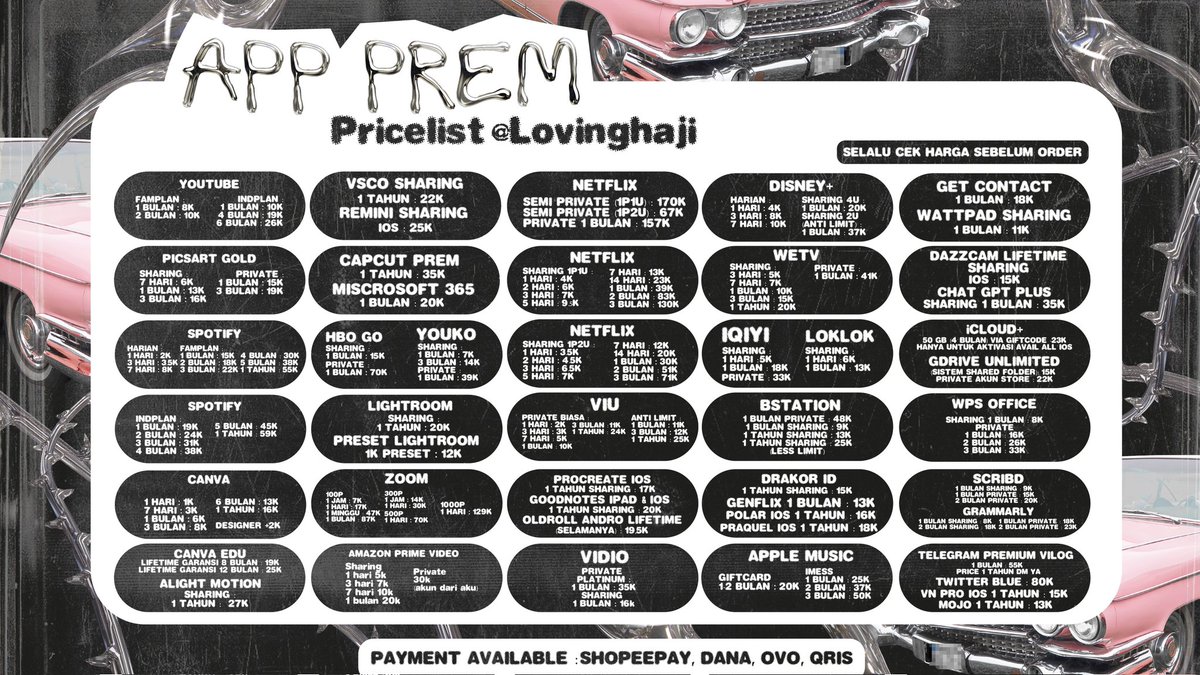 Lovinghaji's tweet photo. @liuygy 🛒💭  ..  Ready nih kak!  With fully loves, aku sediain banyak apps premium special w. warm salute  ┄─  𓈃𔗨 https://t.co/lXw7I102lC 𝗡o‌t‌𝗲:  Mention after dm if your want to takes it  <33 🎀 https://t.co/xWbHdopdH6