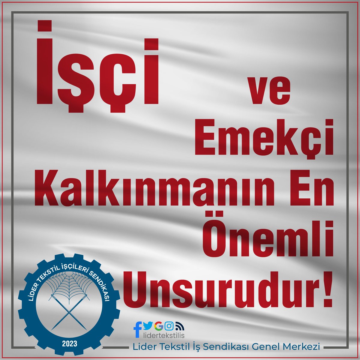 lidertekstilis's tweet photo. Lider Tekstil İş Sendikası https://t.co/hq2zqpkVN7