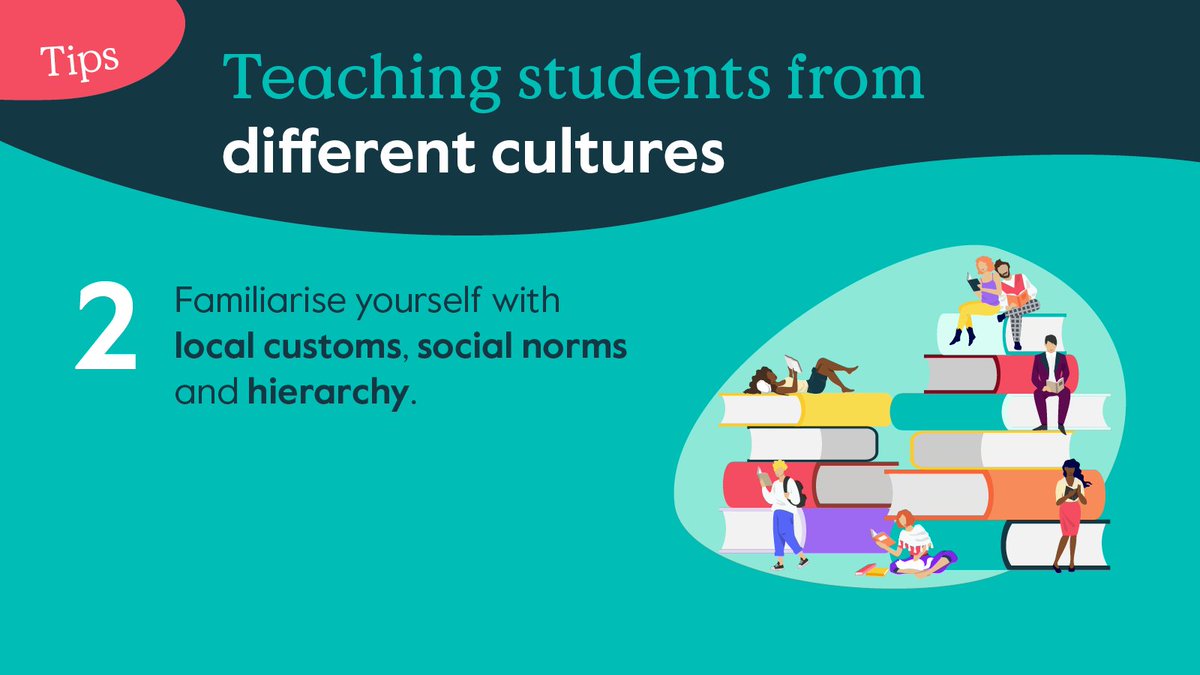 CambridgeEng's tweet photo. Teaching students from different cultures is a rewarding experience, but it’s important to be aware of social norms and expectations

Here are our tips for teaching students from different cultures 

#Cambridge #TeachEnglish #TeacherTips #ELT #ESL #EnglishTeacher https://t.co/LD9gKNRKH2