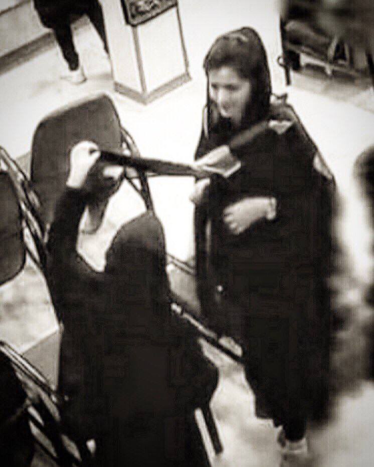 omid9's tweet image. Last image of #MahsaAmini alive moments before being severely beaten for showing hair from under her hijab. In a coma for two days before dying from her head injuries Sept 16th. 

Her name has become the most shared hashtag of all time. A name that sparked 11 months of ongoing…