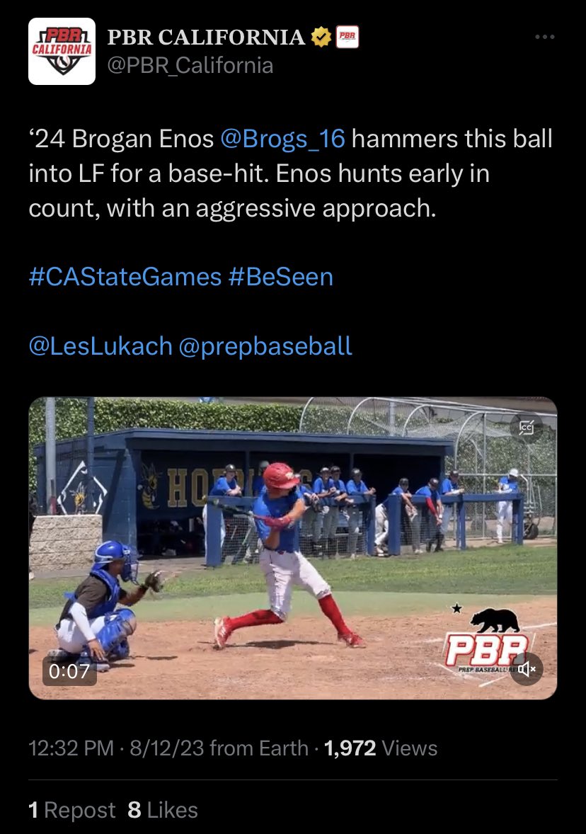 Thank you for a fun weekend @PBR_California <a href="/LesLukach/">𝐋𝐞𝐬 𝐋𝐮𝐤𝐚𝐜𝐡</a> <a href="/prepbaseball/">Prep Baseball</a> 

<a href="/migg5713/">Coach Michael</a> <a href="/NorCalU1/">NorCalU</a>