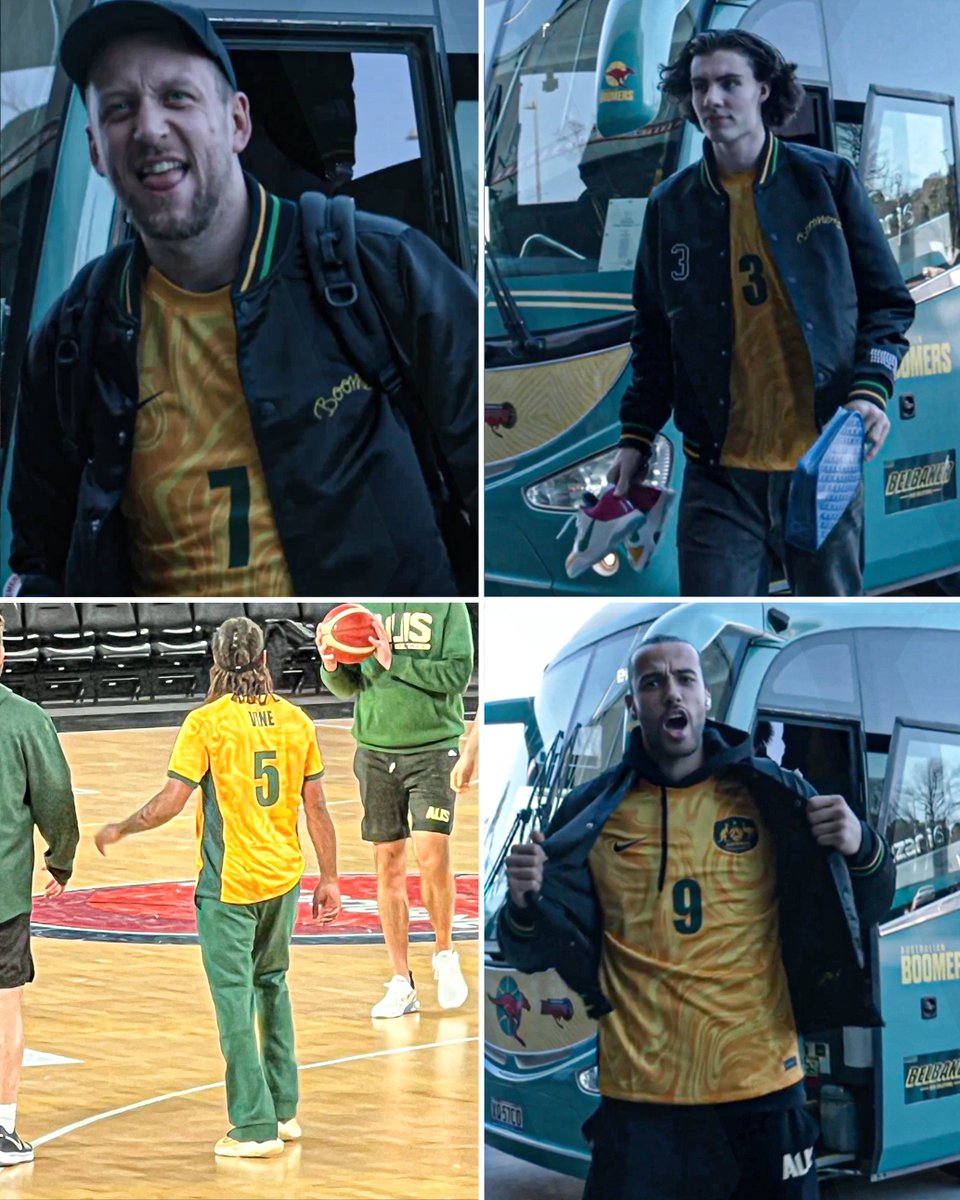 The Australian Boomers have caught '𝐓𝐢𝐥𝐥𝐢𝐞𝐬 𝐟𝐞𝐯𝐞𝐫! 🇦🇺🔥

The Boomers were decked in Matildas gear ahead of their clash with Brazil, which was moved forward to avoid clashing with tonight’s <a href="/FIFAWWC/">FIFA Women's World Cup</a> Semi-Final 👏

📸: australianboomers via Instagram &amp; jarrodwalsh via