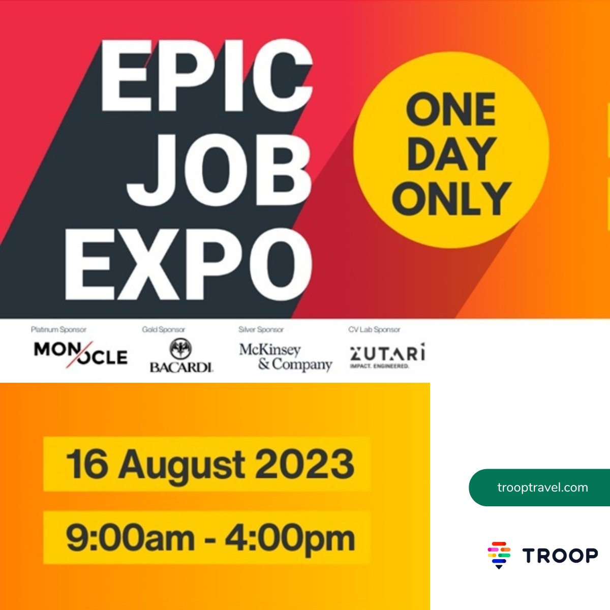 📢 UCT Job Expo Alert! 🚀 🌟 Explore TROOP Today! 🌟 Discover TROOP at UCT's Job Expo today only! #remotework #traveltech