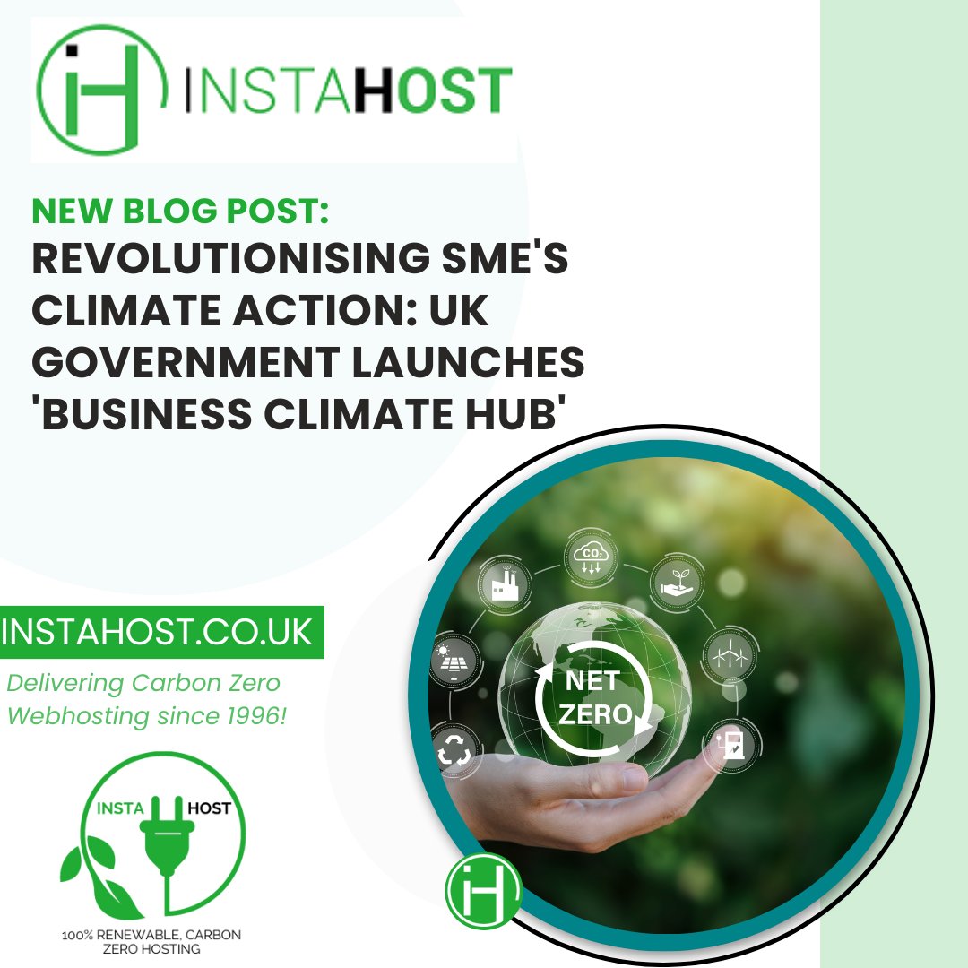 Transforming Sustainability for SMEs: UK's Revolutionary 'Business Climate Hub' Paves the Way for Lower Emissions & Energy Costs. Discover How Your Business Can Benefit!

instahost.co.uk/revolutionisin…

#SustainableSMEs, #CarbonFootprintReduction, #EnergySavings, #UKClimateAction