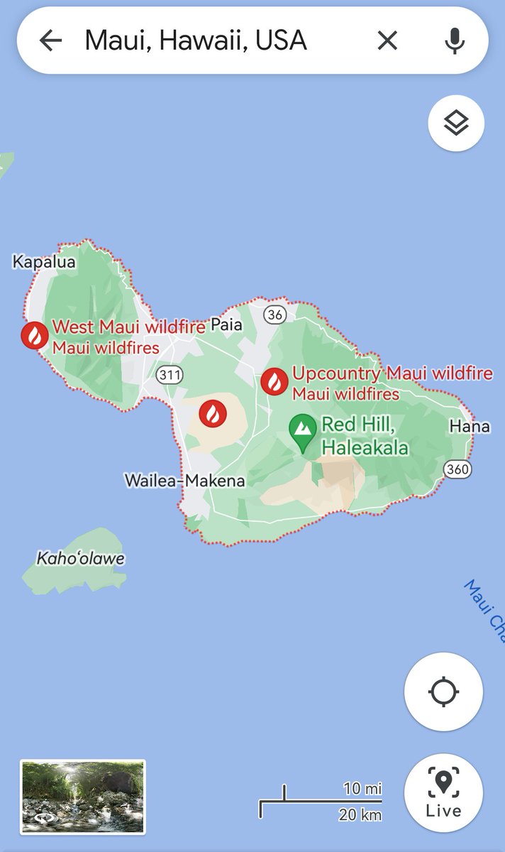 spezzington's tweet photo. @Truthpole Maui is about 1000 square miles and we've been shown footage of just a few square miles on fire. Obviously they don't want residents to see the unaffected wealthy parts. Winfrey and Co want it for themselves. https://t.co/OkV9J5oTxU