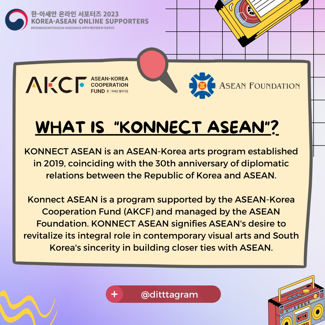 sanniebestboy99's tweet photo. Have you ever heard about KONNECT ASEAN?๐
#์ฃผ์์ธ์๋ํ๋ถ์ํฌํฐ์ฆ #ํ์์ธ์์จ๋ผ์ธ์ํฌํฐ์ฆ #2023KAOS #KAOS2023 #rokmissiontoasean #ASEAN #Korea_ASEAN #korea #KonnectASEAN #KoreaASEAN #aseanfoundation https://t.co/XsNIHKiqiE
