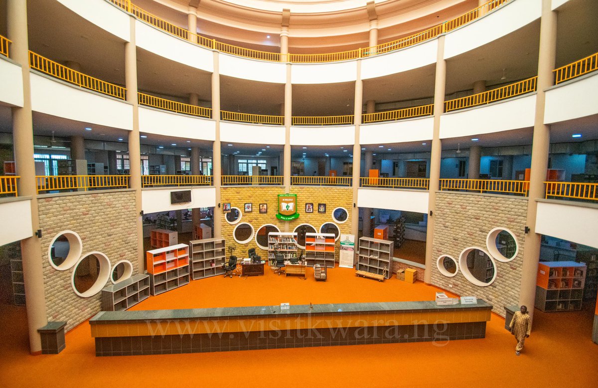 visit_kwara's tweet photo. The Kwara State University Library was established in 2019 and is named in honor of the former President, Muhammadu Buhari. This library serves as the University's hub for archives and documentation and stands out as one of the largest and most impressive libraries in West Africa https://t.co/LZhPGjWIv5