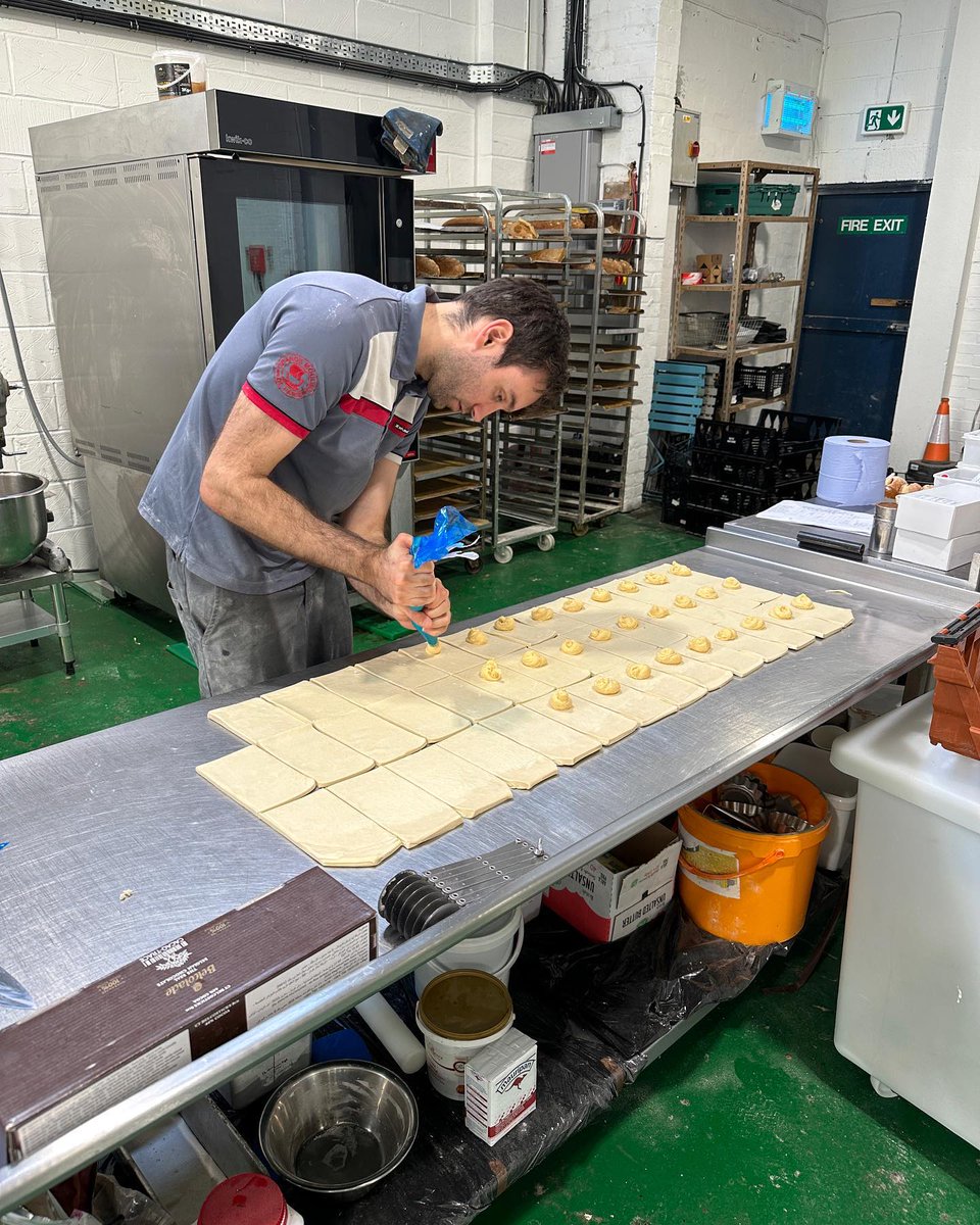 It’s thomasoccoja in the bakery today, actually doing  some work. Normally he just turns up, talks in an outrageous French accent, drinks all our coffee and leaves.