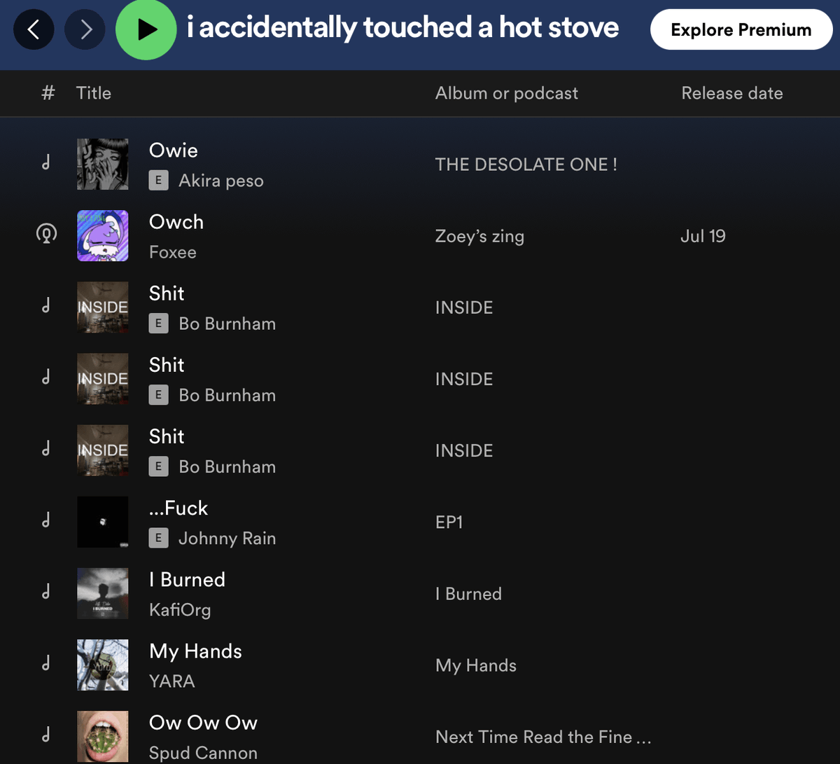 Weird Spotify Playlists (@spotifyweird) on Twitter photo 