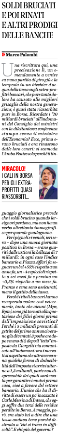 MarinoBruschini's tweet image. @fattoquotidiano #15ago23
@marcopalombi72
#SoldiBruciati e poi rinati a altri #Prodigi delle #Banche