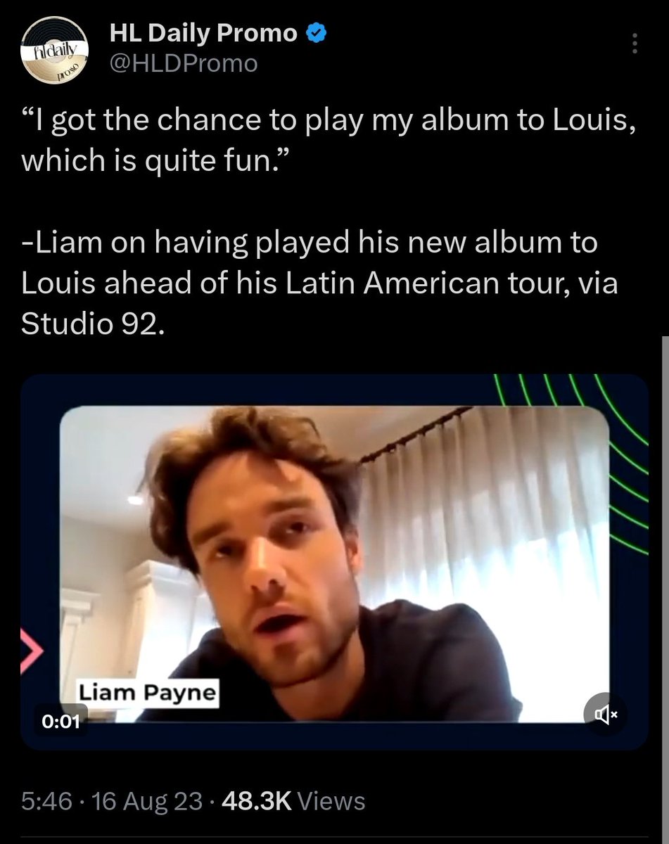 If1DCouldFlyy's tweet photo. So we got to know from Niall that Louis has been one of the first to listen to The Show, now Liam as well has said that he listened to his new album and Louis liked Zayn's announcement post about the debut song of Z4.
But well, as for Harry, they're mortal enemies so🥸 https://t.co/d4Lh9FCJTD