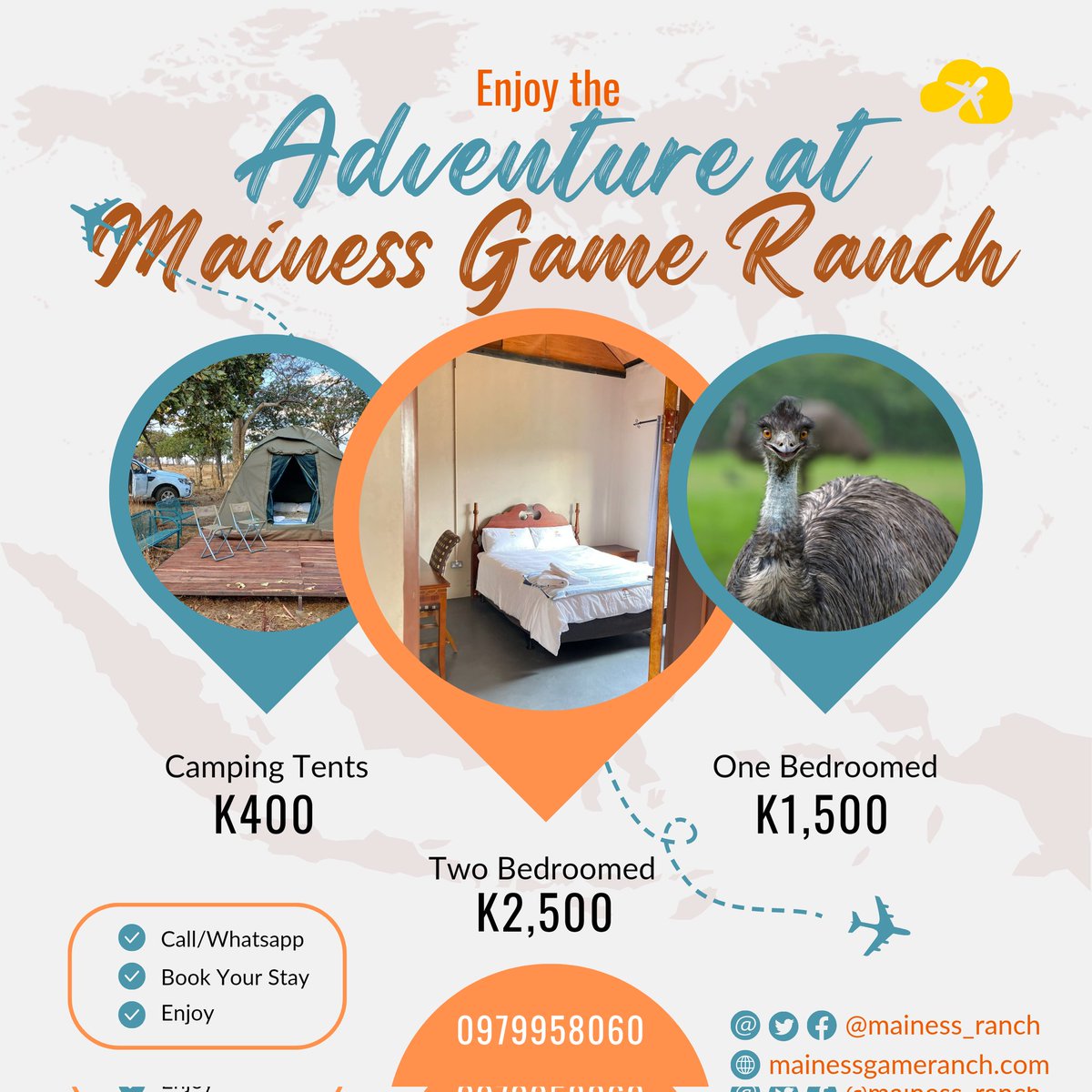 LOOKING FOR A SWEET ESCAPE..!?

Dive into a world of adrenaline-pumping activities and stunning landscapes at our game ranch.

FOR BOOKINGS, CALL/WHATSAPP
0979958060

 #hiking #safariwalk #accommodation #team_building #gameviewing #targetpractice #thegreatoutdoors #camping