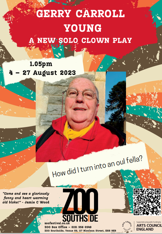 gerryccarroll's tweet photo. ESCAPE THE FRINGE CROWDS! Come and see my show. An oasis of calm and beauty and laughter, and with such small audiences you'll be able to sleep in a corner if you want. 1 pm every day.
@ZOOvenues @Edfringe https://t.co/B6ZjBQlIxi