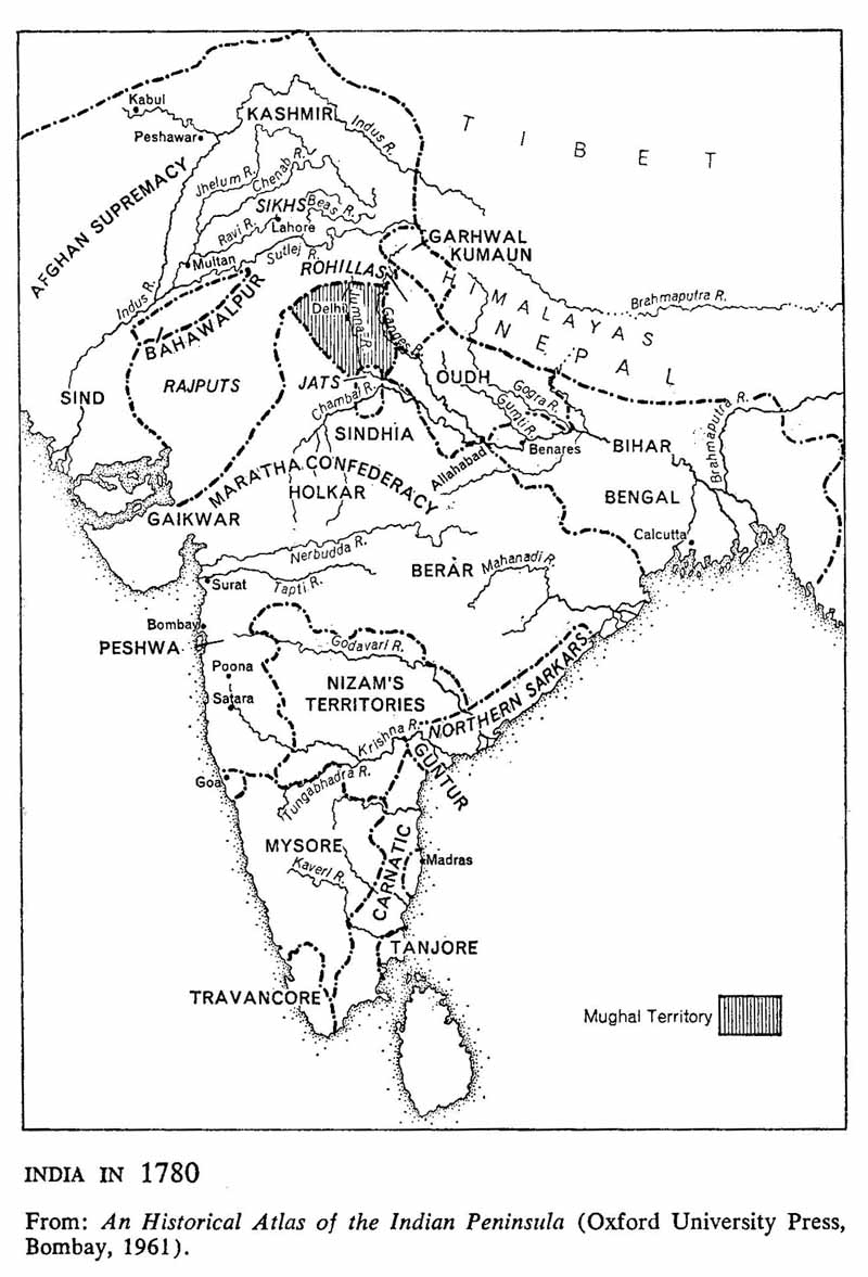 ByRakeshSimha's tweet image. By the early 1700s, Muslims were a defeated people. The British took India from the Marathas, not the Mughals.

The secular and Islamist view of colonial history is that the British had snatched India from the Mughals, and therefore the Muslims should have been the rightful…