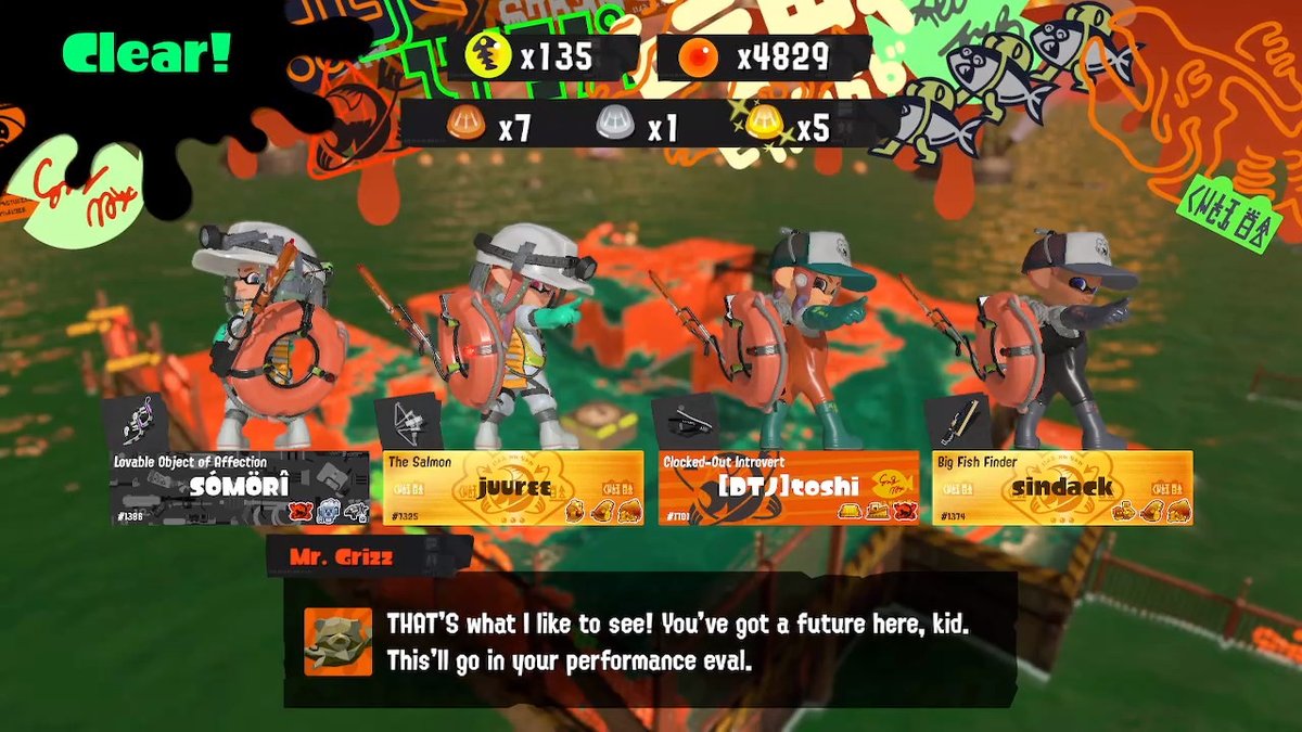 juucee_'s tweet image. THERE IS NO WAY AHHHHH

#salmonrun
