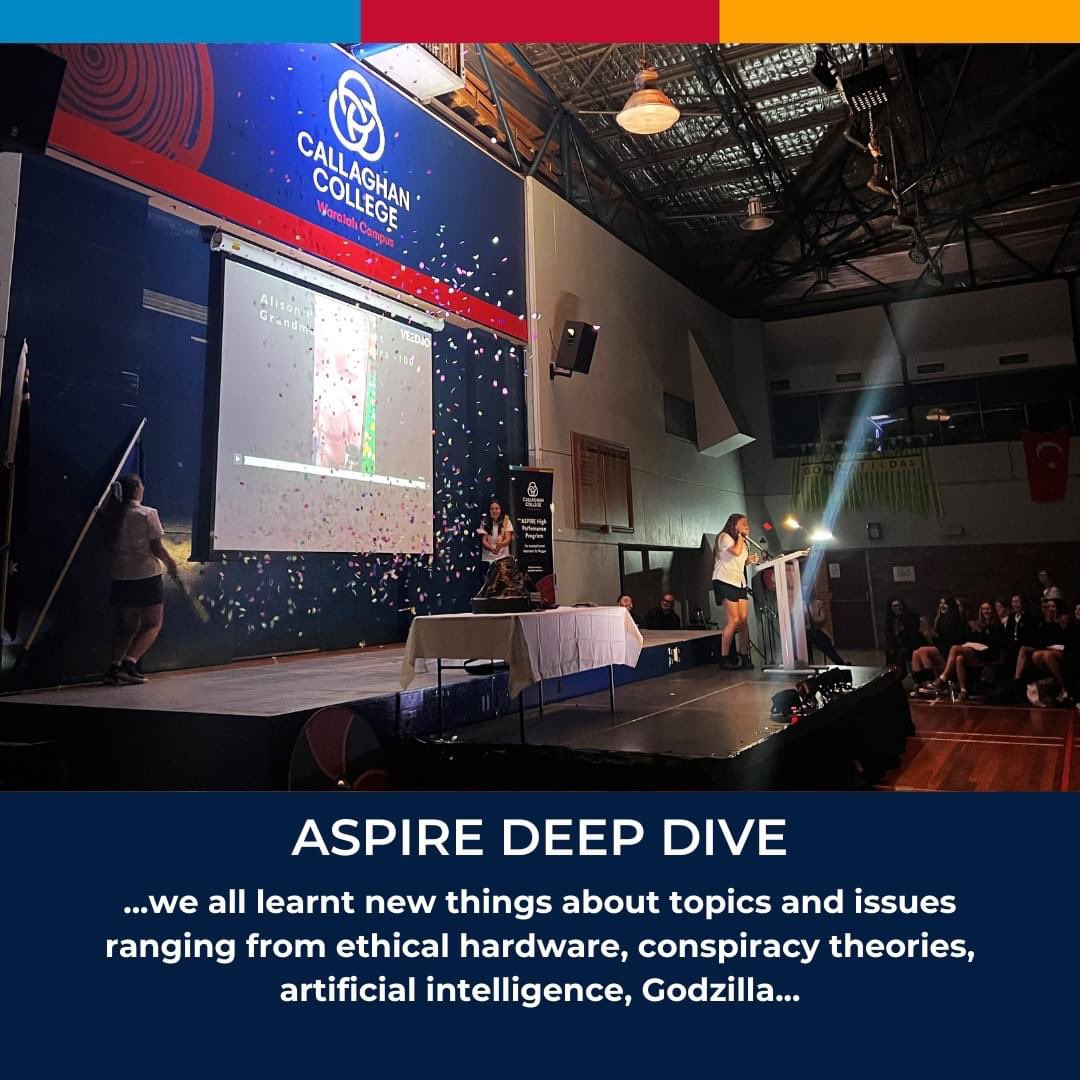 KyleeOwen2's tweet photo. Aspire class Deep Dive evening a fabulous showcase of student confidence, creativity and critical thinking. #callaghancollective @callaghancolleg @josie8343 https://t.co/hl4wllP6hj