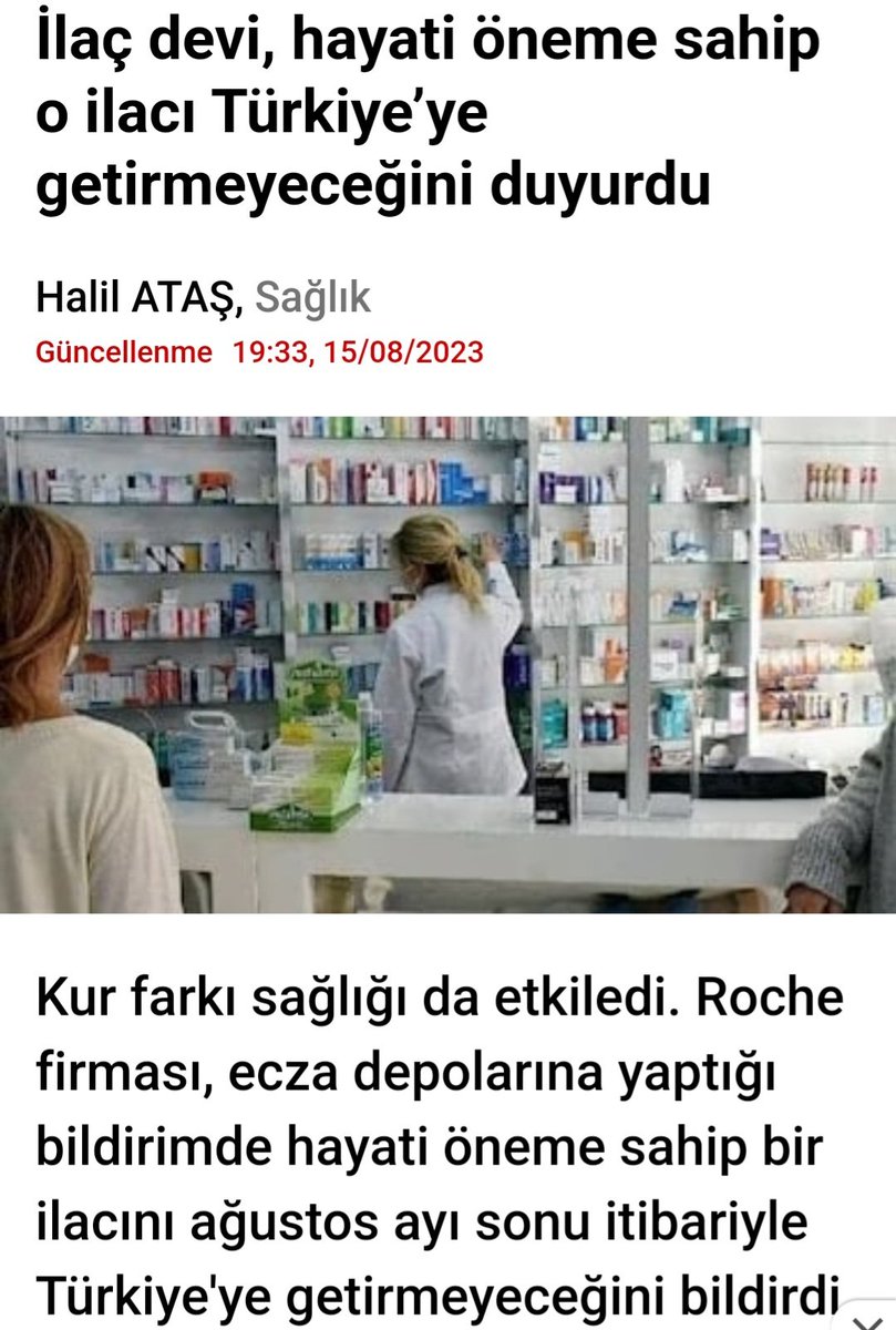 tayfunuzbay's tweet photo. İlaç stratejik bir ürün, sağlık temel bir insan hakkıdır. İlaç tamamen endüstrinin inisiyatifine bırakılamaz. Bazı firmalar karlılığı düşük bulduğu için hayati önemdeki bazı ilaçları Türkiye pazarına sunmamaya başladı. Buna ciddi kafa yorulmalı. https://t.co/qjPJebCb01