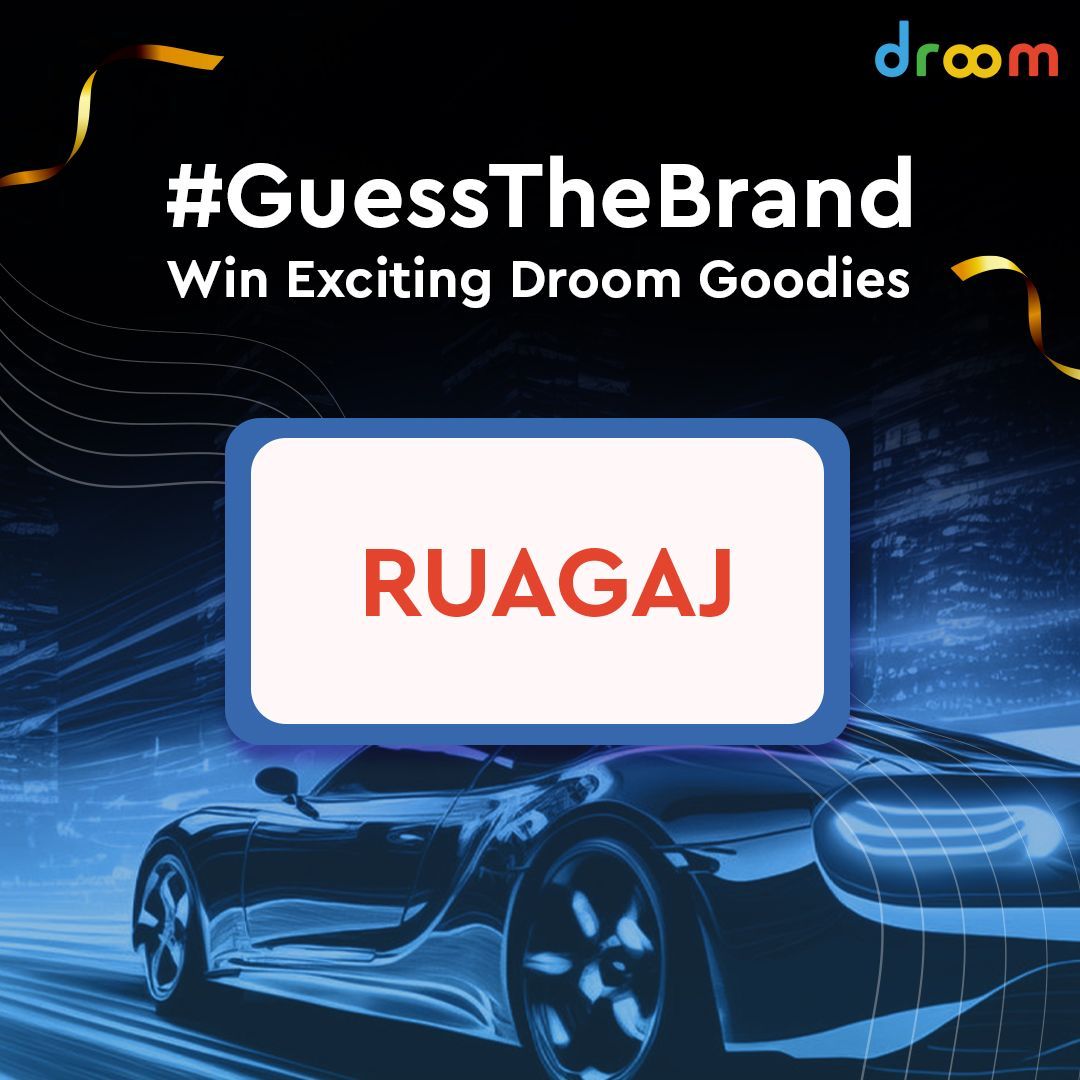 Now it's time for the third image of the contest series. Rearrange the words and guess the brand in the comment section to win Droom goodies. Do not forget to follow us, use #GuessTheBrand, and tag your 5 friends.

#Droomcontest #Contestalert #TwitterGiveaway #Giveawayalert