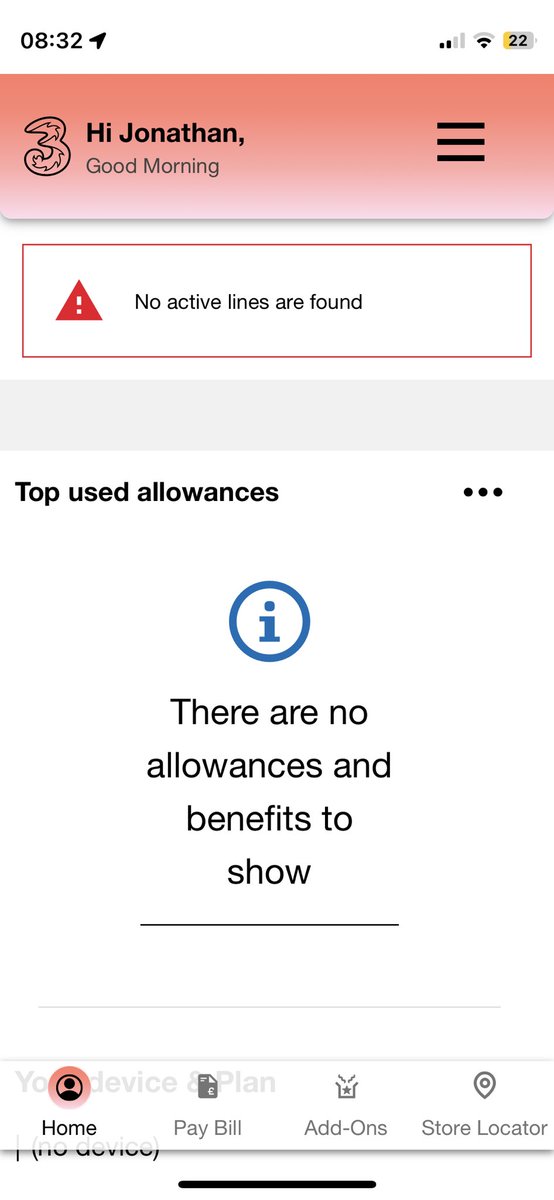 JoggerM's tweet photo. Yet again @ThreeUK @ThreeUKSupport fail. #GreatUpdate https://t.co/pAXcUIAKkQ