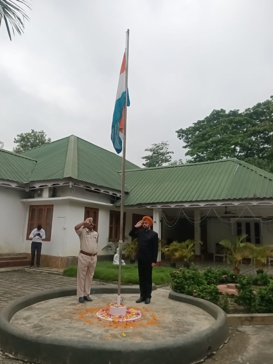 National Flag hoisting on Independence Day 2023.