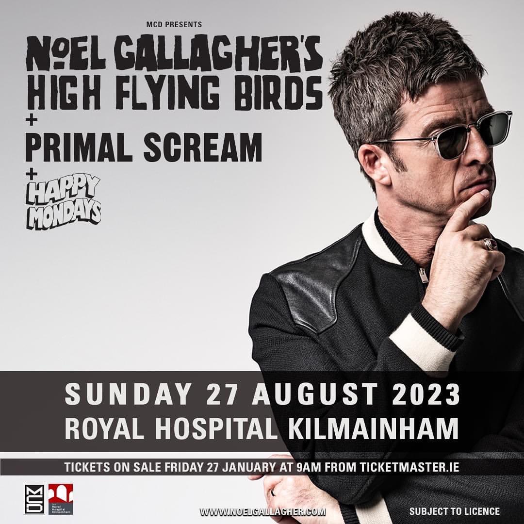 💥 Happy Mondays play Royal Hospital Kilmainham, Dublin with Noel Gallagher & Primal Scream on Sunday 27th August 2023!! 🪇💃🏽🕺🍉❤️ Tickets: ticketmaster.ie/venueartist/19… #HappyMondays #NoelGallagher #PrimalScream #Dublin #Livemusic