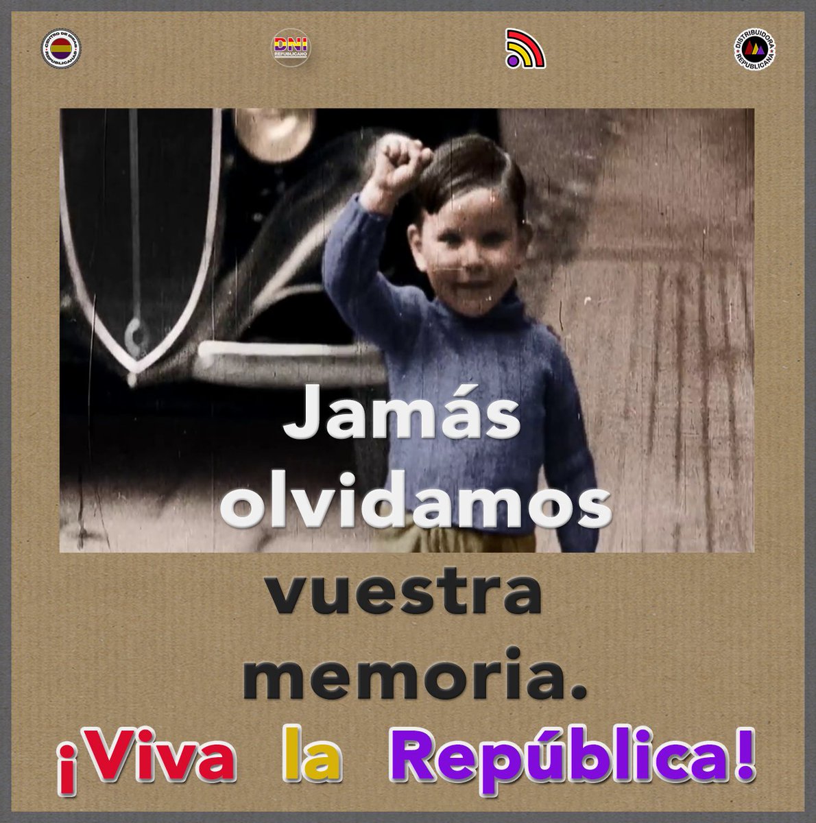 Jamás olvidamos vuestra memoria. 
¡Viva la República!  #MemoriaRepublicana