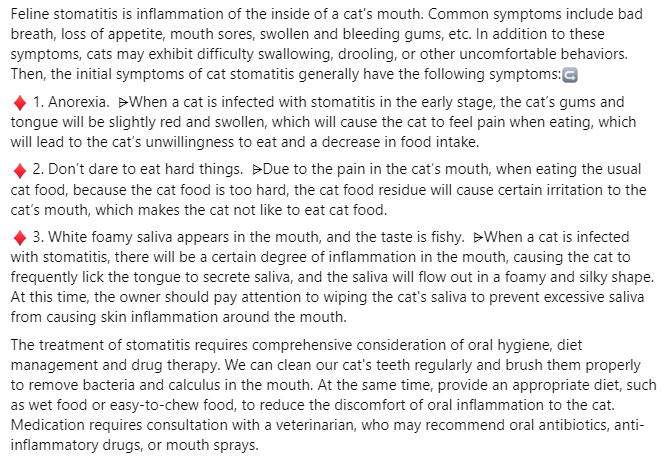 iGouer_petcare's tweet image. What is Feline Stomatitis?✅✅✅

#catproblem #catcare #cat #catlover #catfelinestomatitis #felinestomatitis #catissue #igouer #igouernews #igouerpetcare #igouerpetnews
