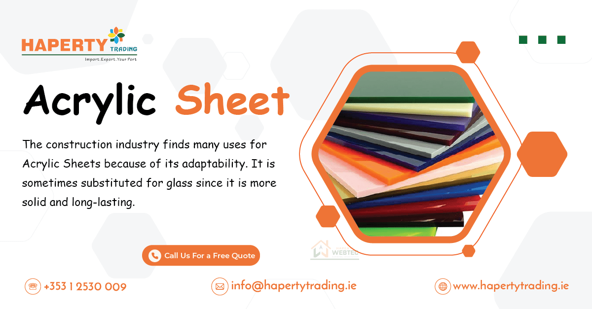 The physical features and low cost of acrylic sheets make them a great choice for a variety of construction purposes. 😃😎

#AcrylicSheet
#PlasticMaterials
#ClearPlastic
#AcrylicProducts
#VersatileMaterials
#DurablePlastics
#AcrylicSheets
#IndustrialMaterials
#AcrylicApplication