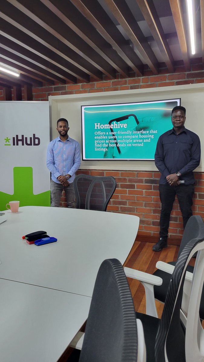 Homehive_Homes's tweet photo. 🚀 Exciting News! 🚀
 Our co-founders  @TysonRonnie254 and @mosesmburu24  were honored to be part of a prestigious product showcase at @iHub. 🌍 We're dedicated to solving the challenge of affordable housing in African cities. 🏘️ Stay tuned for more updates! 
#InnovationAtiHub #AffordableHousing #TechForGood