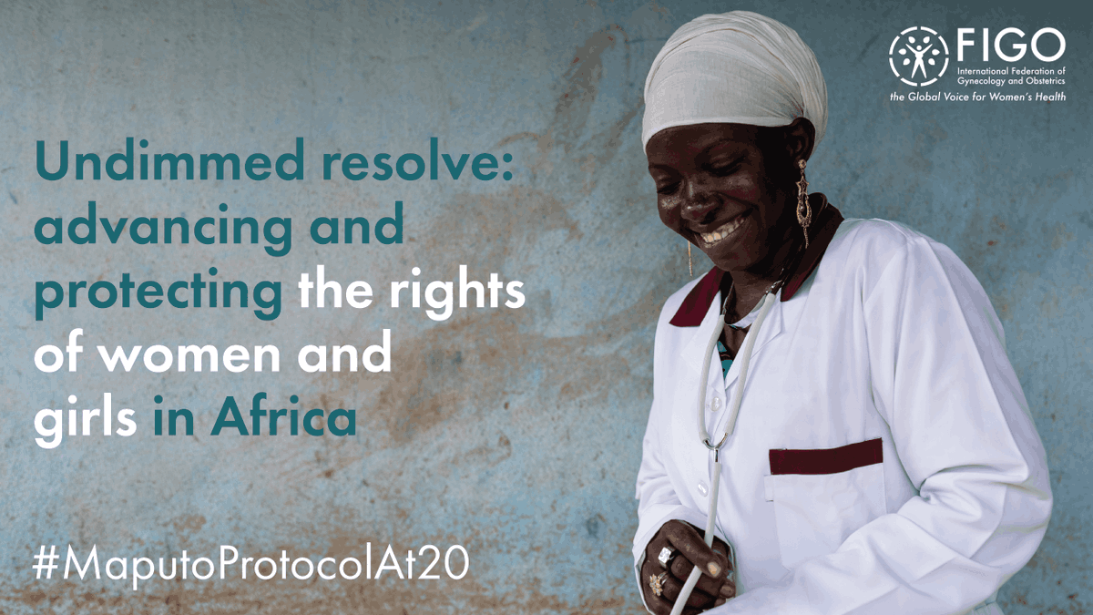 FIGOHQ's tweet photo. As we celebrate the 20th anniversary of the Maputo Protocol, we reiterate our resolve to ensure the promise of gender equality is a lived reality for every woman and girl on this continent. #MaputoProtocolAt20 @amnesty @equalitynow @SOAWR

Joint statement: https://t.co/2pZzVOAxVZ https://t.co/iJ8ELu8Nwt
